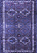 Machine Washable Persian Blue Traditional Rug, wshtr4495blu