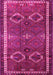 Machine Washable Persian Pink Traditional Rug, wshtr4495pnk