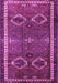 Machine Washable Persian Purple Traditional Area Rugs, wshtr4495pur