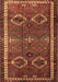 Machine Washable Persian Brown Traditional Rug, wshtr4495brn