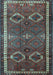 Machine Washable Persian Light Blue Traditional Rug, wshtr4495lblu