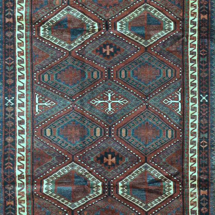 Machine Washable Persian Light Blue Traditional Rug, wshtr4495lblu