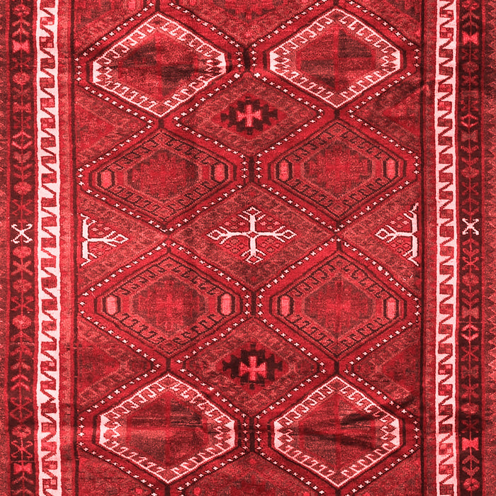 Machine Washable Persian Red Traditional Rug, wshtr4495red