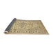 Sideview of Traditional Brown Gold Persian Rug, tr4496