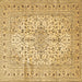 Square Persian Brown Traditional Rug, tr4496brn