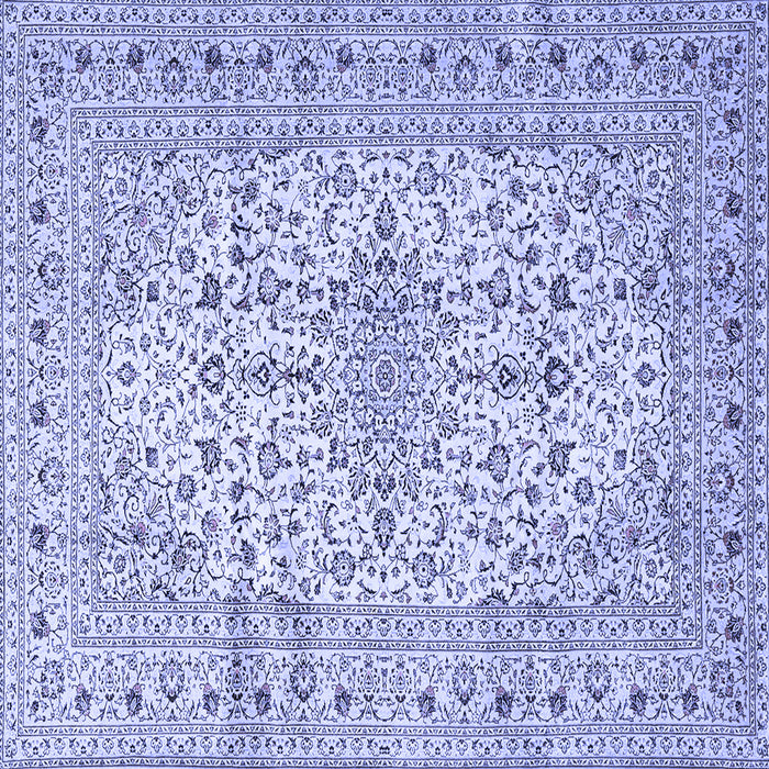 Square Persian Blue Traditional Rug, tr4496blu