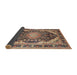 Sideview of Traditional Red Brown Persian Rug, tr4497