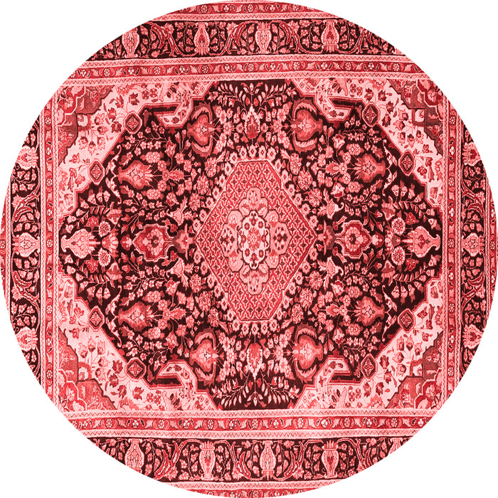 Machine Washable Persian Red Traditional Rug, wshtr4497red