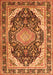 Serging Thickness of Machine Washable Persian Orange Traditional Area Rugs, wshtr4497org