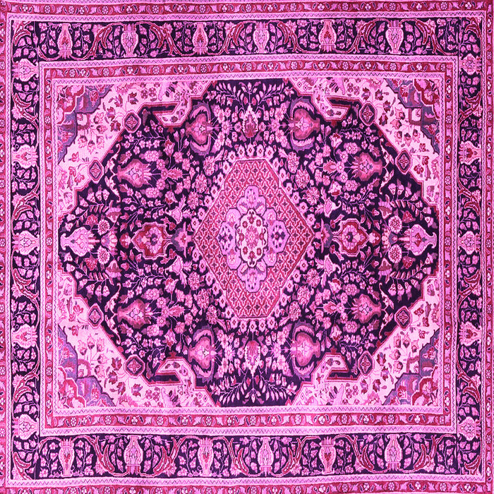 Square Persian Pink Traditional Rug, tr4497pnk