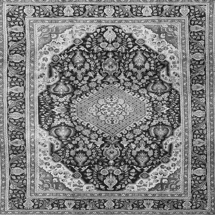 Serging Thickness of Persian Gray Traditional Rug, tr4497gry