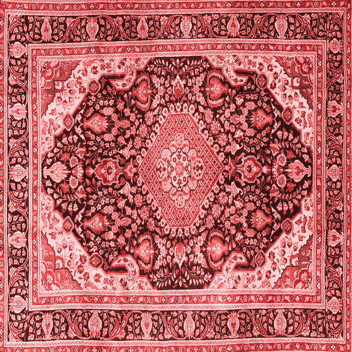 Machine Washable Persian Red Traditional Rug, wshtr4497red