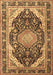 Machine Washable Persian Brown Traditional Rug, wshtr4497brn