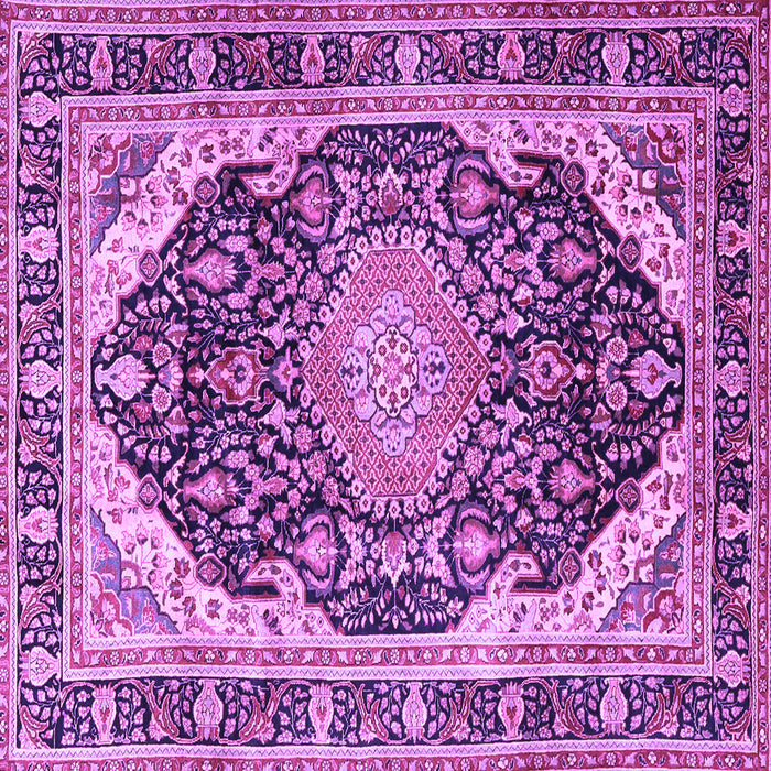 Square Persian Purple Traditional Rug, tr4497pur