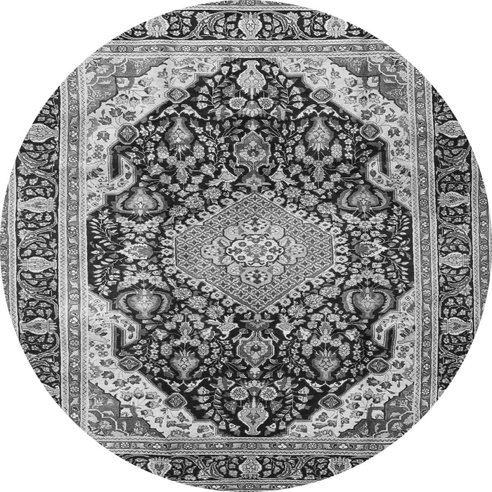 Square Persian Gray Traditional Rug, tr4497gry