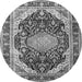 Square Persian Gray Traditional Rug, tr4497gry