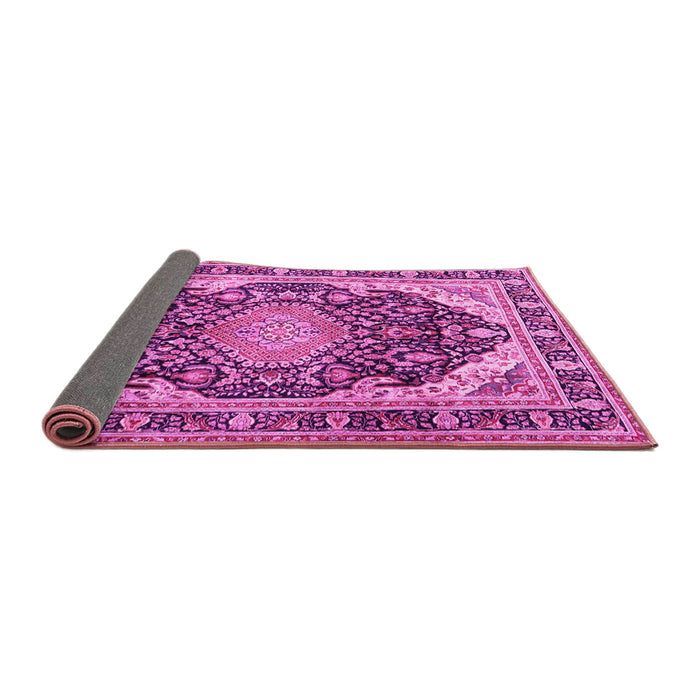 Sideview of Persian Pink Traditional Rug, tr4497pnk