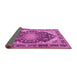 Sideview of Persian Pink Traditional Rug, tr4497pnk