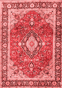 Medallion Red Traditional Rug, tr4498red