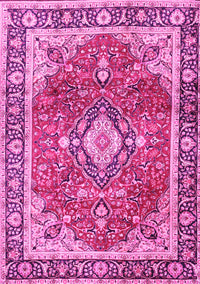 Medallion Pink Traditional Rug, tr4498pnk