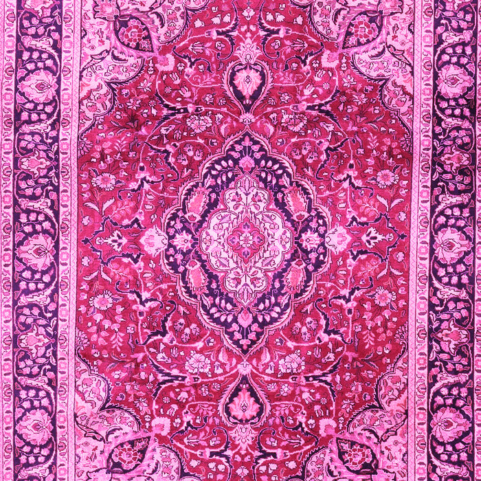 Medallion Pink Traditional Rug, tr4498pnk