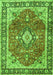 Medallion Green Traditional Rug, tr4498grn