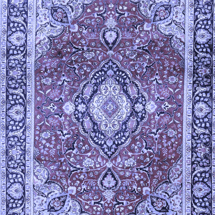 Medallion Blue Traditional Rug, tr4498blu