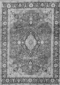 Medallion Gray Traditional Rug, tr4498gry