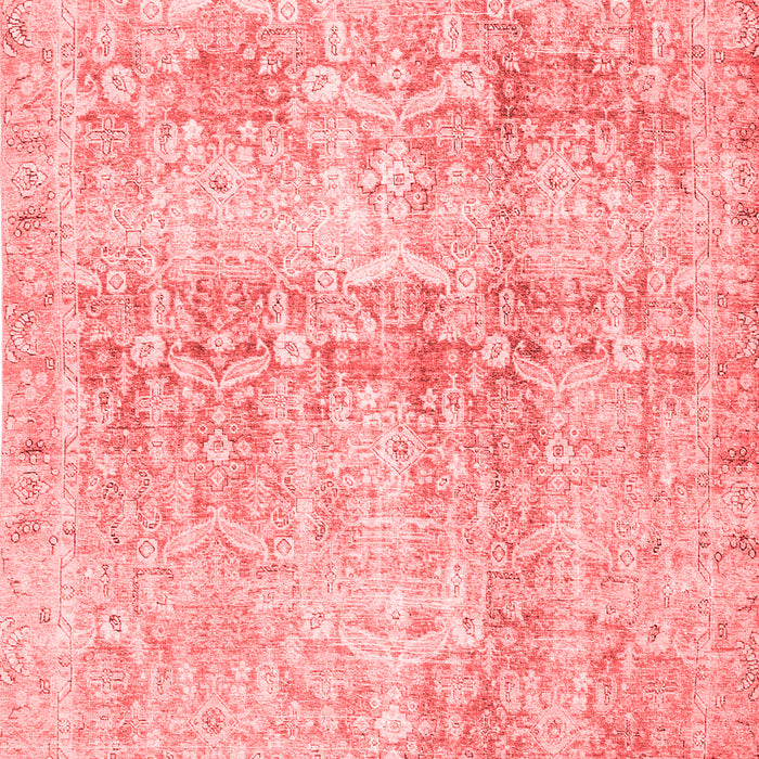 Machine Washable Persian Red Traditional Rug, wshtr4499red