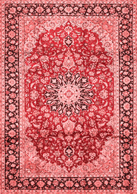 Medallion Red Traditional Rug, tr449red