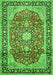 Medallion Green Traditional Rug, tr449grn