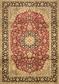 Medallion Brown Traditional Rug, tr449brn