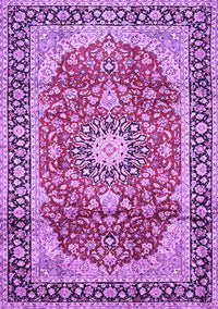 Medallion Purple Traditional Rug, tr449pur