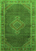 Medallion Green Traditional Rug, tr44grn