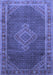 Medallion Blue Traditional Rug, tr44blu