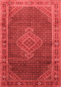 Medallion Red Traditional Rug, tr44red