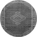 Square Medallion Gray Traditional Rug, tr44gry