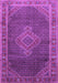 Machine Washable Medallion Purple Traditional Area Rugs, wshtr44pur