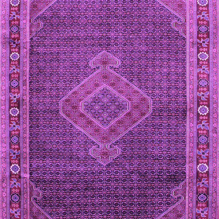 Machine Washable Medallion Purple Traditional Area Rugs, wshtr44pur