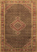 Medallion Brown Traditional Rug, tr44brn