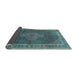 Sideview of Medallion Light Blue Traditional Rug, tr44lblu