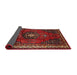 Sideview of Traditional Sienna Brown Persian Rug, tr45