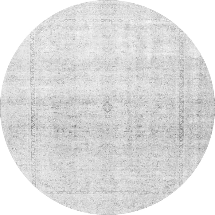 Machine Washable Persian Gray Traditional Rug, wshtr4500gry