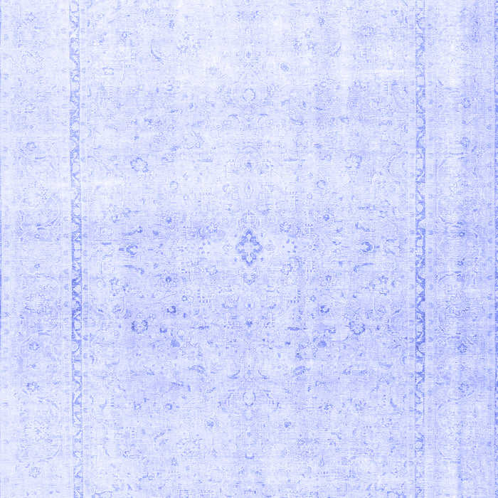 Machine Washable Persian Blue Traditional Rug, wshtr4500blu