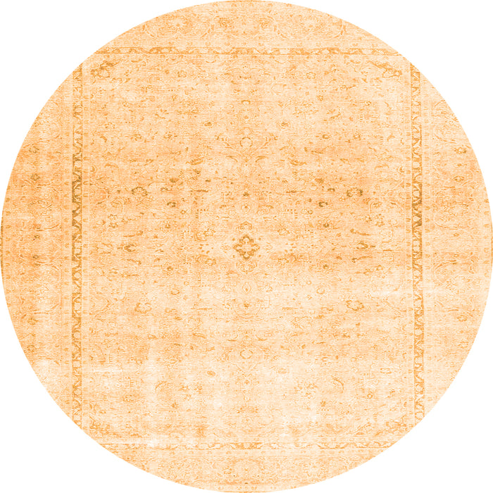 Machine Washable Persian Orange Traditional Area Rugs, wshtr4500org