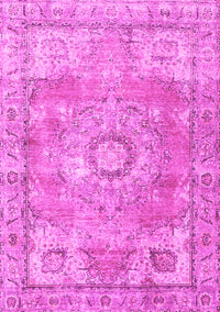 Medallion Pink Traditional Rug, tr4501pnk