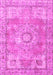 Medallion Pink Traditional Rug, tr4501pnk