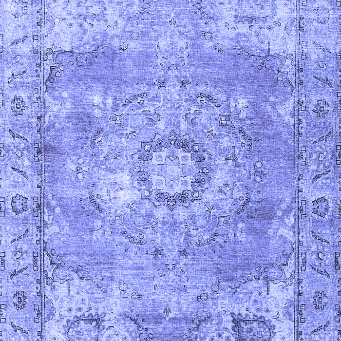 Medallion Blue Traditional Rug, tr4501blu
