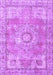 Medallion Purple Traditional Rug, tr4501pur