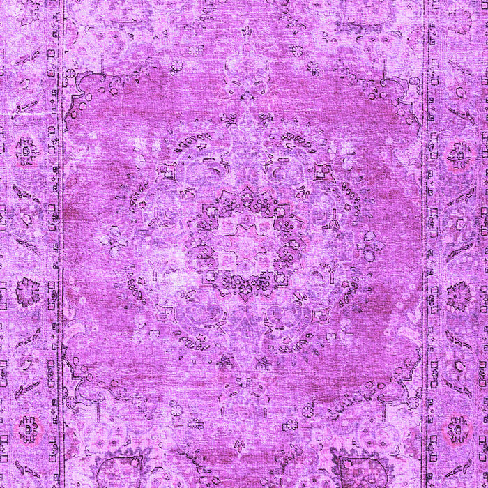 Medallion Purple Traditional Rug, tr4501pur